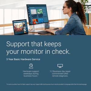 Dell 22" Full HD Monitor – 100Hz VA, HDMI/VGA, VESA, 3-Year Warranty, Black