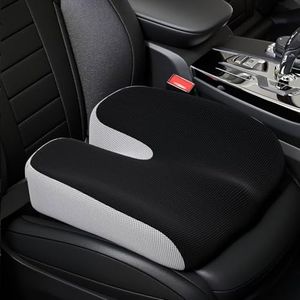 GXHYSW Adult Car Booster Seat Cushion, Memory Foam Wedge Car Seat Cushions for Short People Driving, Portable Driver Seat Cushion to Raise Height 3in for Car Truck Home Office Chair, Black