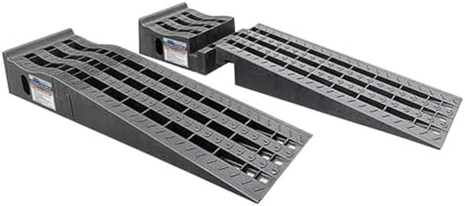 Eastwood Detachable Removable Poly Black Car Ramp Set with 3.6 Tons Load Rating