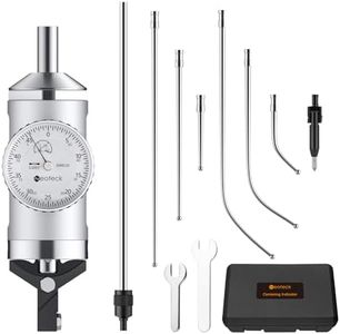 Neoteck Coaxial Centering Indicator 0-0.15''/0.0005'' Dial Indicator Set with Storage Case Accurate Co-Ax Indicator for Milling Machine Center Test Dial-Silver