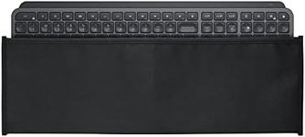 kwmobile Dust Cover Compatible with Logitech MX Keys Wireless - Computer Keyboard Protector Fabric Case - Black