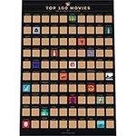 Enno Vatti 100 Movies Scratch Off Poster - Bucket List Movie Poster - Top Must-See Films for Movie Lovers - Date Night Ideas - Top Films of All Time Wall Decor - Cinema Challenge Chart - 42x59,4 cm