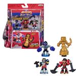 Legends of Akedo Beast Strike Official Rules Bite Strike Starter Pack 3 Mini Battling Warriors with Training Practice Piece and Exclusive Joystick Controller