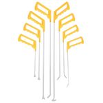 Fly5D 8PCS Paintless Dent Removal Rods, Auto Body Dent Repair Hook Robs, Stainless Steel Dent Rods, Professional Car Dent Repair Tools for Hail Damage, Door Dings and Car Dents