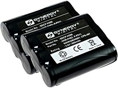 Synergy Digital Cordless Phone Batteries, Compatible with Panasonic P-P511 Cordless Phone, Combo-Pack Includes: 2 x SDCP-H306 Batteries