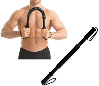 Ducomi Twister Molla Resistenza Flessibile, Manubrio Estensori Pettorali - Attrezzo Esercizi Fitness Trazioni Braccia per Casa e Palestra - Barra Power Uomo Donna - Potenziamento Muscolare (20 kg)