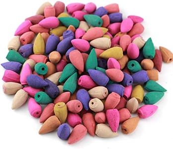 Kyduu Lot de 300 cônes d'encens à reflux, encens cone, 300pcs cônes d'encens à refoulement, Parfum Reflux, cone encens, de 300 Mix Flowers Scent, bruleur d encens, fontaine encens, Reflux Mixtes Brûle
