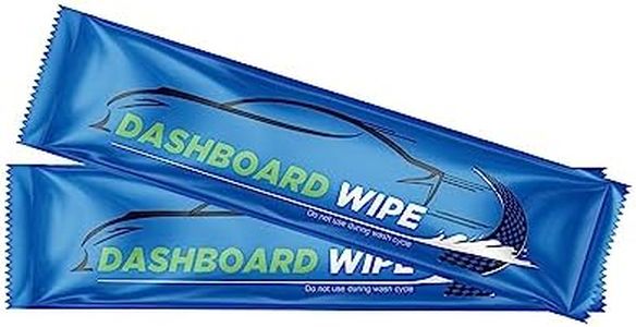 Diamond Wipes Car Wash Wipes with Refreshing Lemon Scent, Pack of 50 Individually Wrapped Wipes, Dashboard Car Accessories Travel Essentials