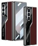 BOUNCEBACK Pro Series Slim Hard Back Case/Cover for Samsung Galaxy Z Fold 6 5g / Galaxy Fold 6 Case Cover - (Burgundy | Faux Leather)