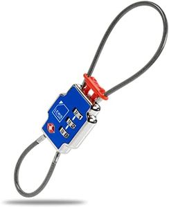 Lewis N Clark 3X Security Lock TSA Luggage Locks for Suitcases, Carry On, Laptop Bag, Set Combo to Create Secure Padlock for Travel, Vacation, Business, or Backpacking, Blue, 1 Pack, Blue, 1 Pack, 3X
