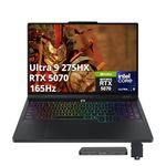 Lenovo Legion Pro 5 16" WQXGA 165Hz Gaming Laptop, Intel Ultra 9 275HX, NVIDIA GeForce RTX 5070, 32GB DDR5, 3TB Storage(2TB SSD+1TB Docking Station Set), Backlit Keyboard, Wi-Fi 7, Win 11 Pro, Black
