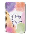 AccuPrints Daily Planner Undated, Schedule Your Day, Manage to-do List, Goals Tracker, Wellness Tracker - 3 Month Planners (Cloud Daily planner)