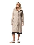 Columbia Women Omni-Tech AmazeTrench Rain Jacket, Beige, M, Hiking | Trekking | Outdoor Lifestyle | Waterproof