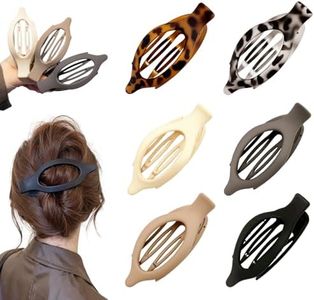 Flat Hair Clips for Women, Flat Claw Clips Duckbill Hair Clips for Thick or Thin Hair, Strong Hold No-Slip Barrettes for Girls Daily Styling and Comfortable (A)