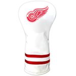 Team Golf NHL Detroit Red Wings White Vintage Driver Head Cover White Vintage Driver Golf Club Headcover, Form Fitting Design, Retro Design