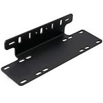 Willpower Universal License Number Plate Mounting Bracket Holder Front Bull Bar Bumper for LED Driving Light Bar Work Lamp 4X4 Off Road Truck Car Frame Mounting Bracket Black