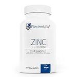 FürstenMED® 180 Zinc Capsules - 25mg of Pure Zinc from Zinc-Bisglycinate with L-Histidine & Copper - Vegan & Additive-Free