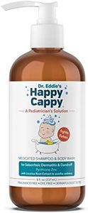 Dr. Eddie’s Happy Cappy Medicated Shampoo for Children Treats Dandruff and Seborrheic Dermatitis Clinically Tested Fragrance Free Stops Flakes and Redness on Sensitive Scalps and Skin 8 oz