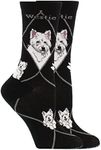 Westie Socks (Black, Medium)