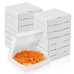 WANGDEFA 100 Pack Small Pizza Boxes Mini Pizza Boxes 3.5 x 3.5 White Mini Pizza Boxes White Pizza Boxes 3.5 Inch Mini Pizza Boxes for Pizzas Cookie Mini Pies Party Favors