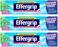 Effergrip Denture Adhesive Cream, Extra Strong Holding Power, 2.5 oz. (Pack of 3)