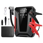 YEARTOP Jump Starter Power Bank 12V, 1200 A Peak Current 28000 mAh Portable Car Jump Starter with 150 PSI Air Compressor for All Petrol or 8.0 L Diesel Engine, LED Torch