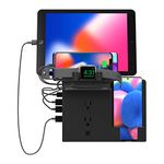 RapidX MyCharging Station- 58W Total 7 Device Charger - Black (RX-MCSBLK)