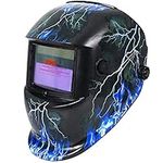 Zorax Auto Darking Welding Helmet (Lightening), Large View, Solar & Battery Powered, Grinding Function, DIN9~13 Shade, Safety Gear