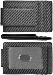 Money Clip, Front Pocket Wallet, Leather RFID Blocking Strong Magnet Thin Wallet
