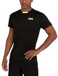 TCA Men's Atomic Short Sleeve Quickdry Gym Running Training Top - Black, S