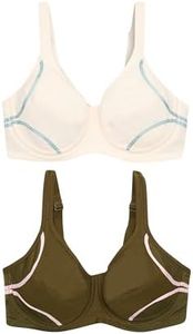 Berlei Women's Bras Electrify Underwire Bra, P0LY (2 Pack), 14D