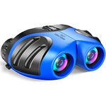 (Blue) - LET'S GO Binocular for Kids, Compact High Resolution Shockproof 8X Bird Watching Toys Perfect for Outdoor Hiking Games - Best Gifts for 3-12 Years Old Kids