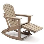 N&V HDPE Adirondack Chair, Outdoor 