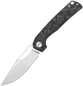 FerraMonster Pocket Knife, 3.5" M390 Blade Folding Knife Hunting Knife Survival Knife with Pocket Clip, EDC Knives for Hunting Camping Survival Outdoor Fishing Hiking (Black&Grey)