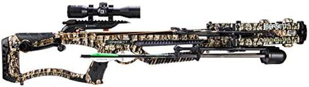 Barnett Whitetail Pro STR Crossbow, with 4x32mm Multi-Reticle Scope, Arrows, Lightweight Quiver, with Crank Device