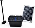 PROTEGE 10W Solar Powered Water Fountain Pond Pump with Eco Filter Box Kit Set, PF20