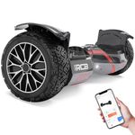 RCB 8.5 Inch All Terrain Hoverboard with LED Lights, SUV Hoverboard with Bluetooth Speaker and App, Balancing Scooter for Kids and Adults