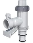 POOLHACKER Plunger Valve Plus with Pool Hose Adapter and Pool Pipe Holder, Pool Replacement Parts Accessories for Above Ground Pool