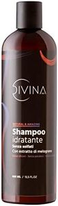 Shampoo Idratante per capelli mossi, ricci, super-ricci, afro Natural&Amazing di DIVINA BLK con estratti di melograno (400ml)