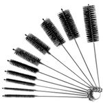 Pipe Cleaners | Cleaning Brushes for Small Spaces | Multi-Size Straw, Window, Airbrush Air Up Bottle Cleaner (Small Brushes 10 Pcs)