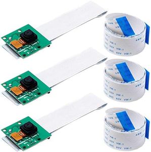 AZDelivery 3 x Cámara con Cable de Cinta Flexible de 15cm y de 100cm para Raspberry Pi con eBook Incluido