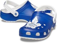 Crocs Unisex-Adult NHL Classic Clogs, Toronto Maple Leafs, 11 Men/13 Women