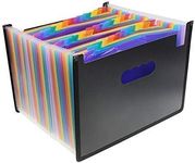 Penck Expanding File Folder 36 Pockets, Large Capacity Multicolored Portable Accordion A4 Document Organizer – Works on Letter Size and A4 Size for Home/Office/Business/Study