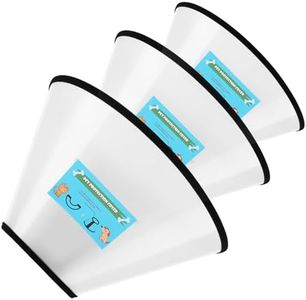 GLADOG Soft Dog Cone Collar, 3 PCS (for Right Size) Flexible Plastic Cone for Dogs After Surgery, Dog Recovery Collar, Adjustable E-Collar for Large/Medium/Small Dogs Cat, Comfy Elizabethan Collar (L)