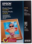 Epson Default Category A4 Glossy Photo Paper, White, 20 Sheets