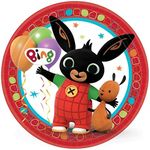 amscan 9901515 - Official Licensed Bing 23cm Paper Plates (8 Pack) Party Supplies