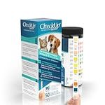 CheckUp 10 Parameters Urine Test Strips for Cat and Dog x 50, Monitoring pet Health, Detects Urobilinogen, Glucose, Bilirubin, Ketone, Specific Gravity, Blood, pH, Protein, Nitrite, Leukocytes