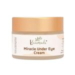 Kaumudi Miracle Under Eye Cream | For Women and Men | Handmade with Natural Ingredients | For Dark Circles, Puffiness, Finelines, Wrinkles | Hydrate & Moisturizes | All Skin Types | No Artificial Color | No Artificial Fragrance | Sulphate, Paraben & SLS free | 40 GM / 1.41 fl Oz