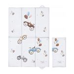 Foldable Baby Travel Changing Mat Soft Waterproof Portable Diaper Nappy Changer (Retro Cars)