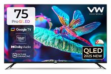 VW 190 cm (75 inches) GQ1 Pro Series 4K Ultra HD Smart QLED Google TV VW75GQ1